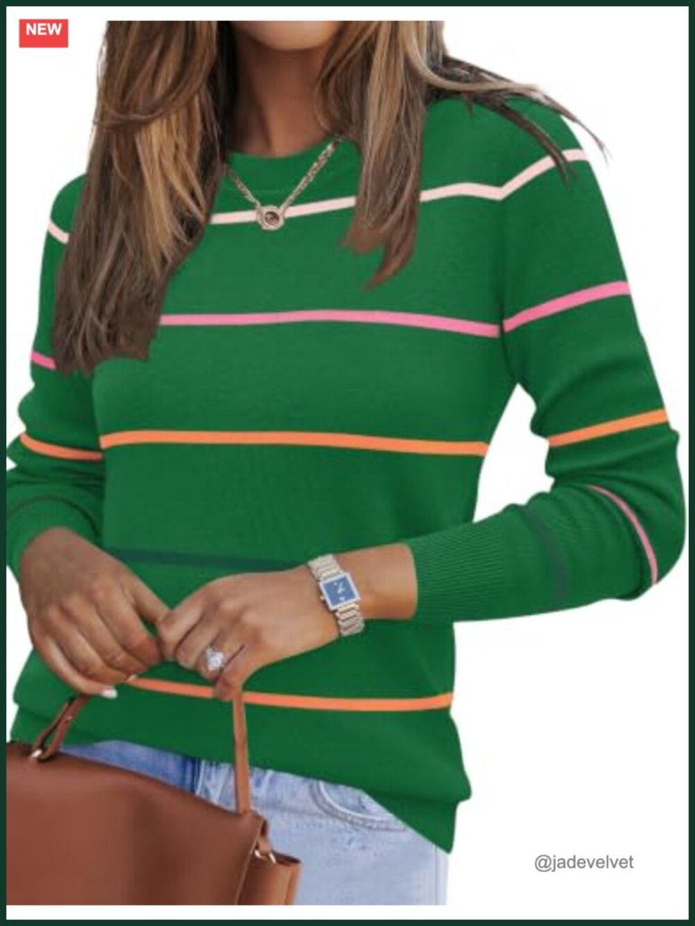 Womens Long Sleeve Knit Pullover Crewneck Sweater Lightweight Layering Top